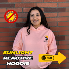 SUNSHIFT™ 2-in-1 Color-Changing Hoodie – UV Sunlight Activated – Unisex Fit – Orange to Purple – Lightweight & Breathable