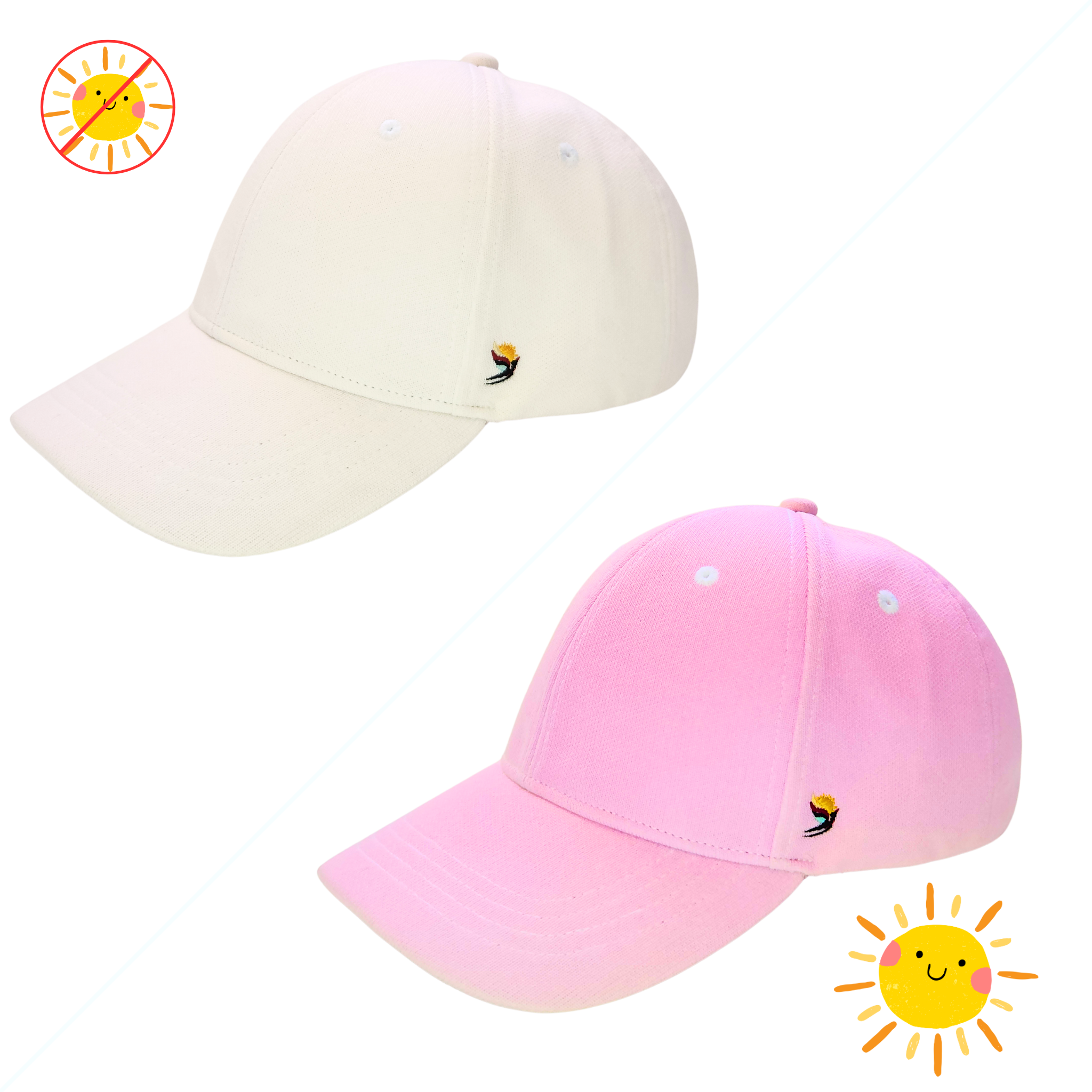 DAYLARK™ SUNSHIFT™ - WHITE TO PINK COLOR CHANGING ADJUSTABLE HAT